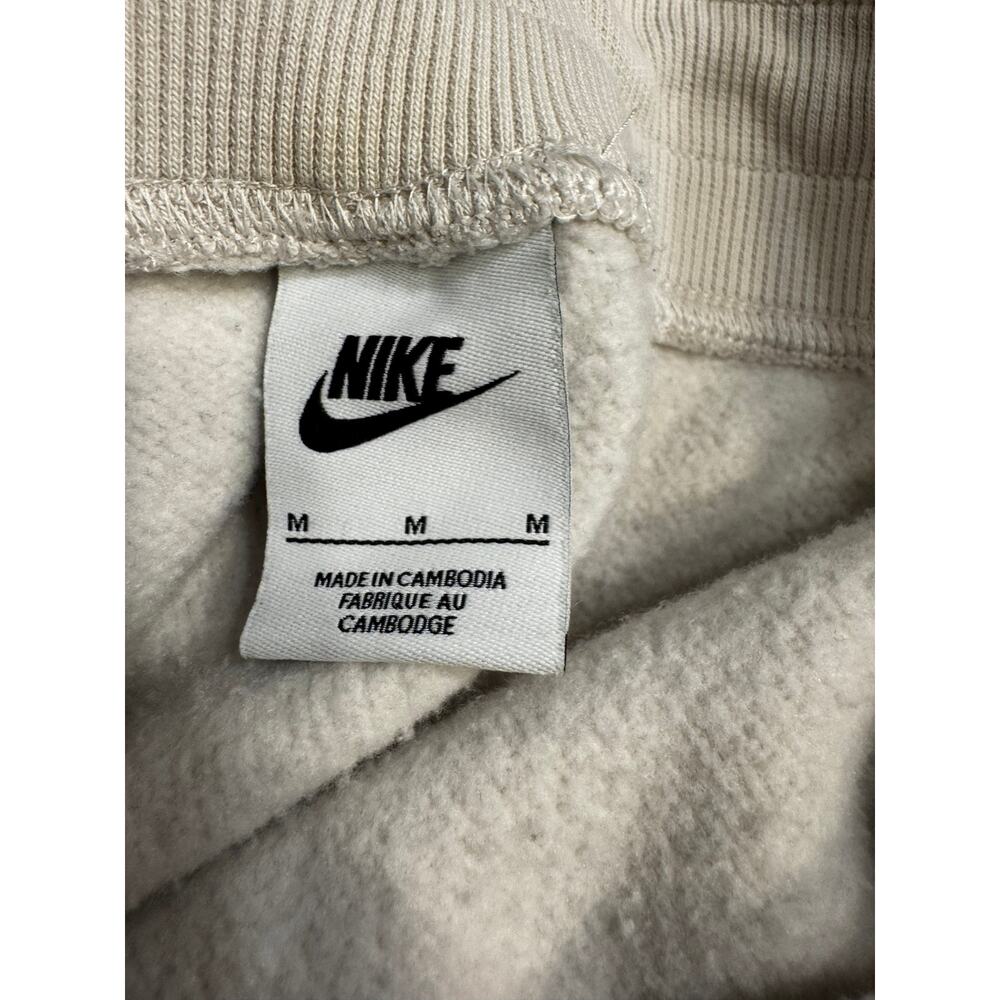 Nike Sportswear Phoenix Fleece Wide Leg Sweatpants Cream Embroidered Logo Med - Picture 5 of 5